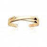 Manchette croisée - Plaqué Or - Femme - 58mm