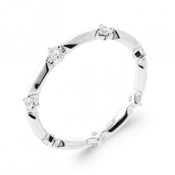 Bague Argent rhodié Oxyde...