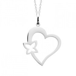 Collier Coeur Papillon...