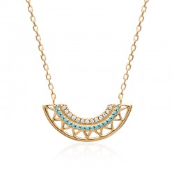 Collier aztèque arc de...