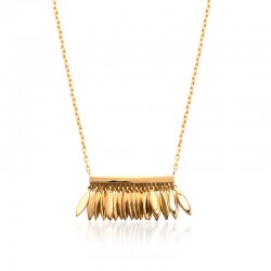 Collier pétales breloques...