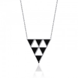 Collier triangle noir...