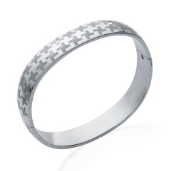 Jonc carré avec fermoir -...