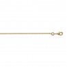 Chaîne Gourmette diamantée - Plaqué Or - Homme Femme - Largeur 1,4mm