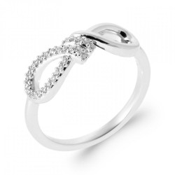 Bague Nœud Infini Argent...