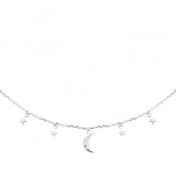 Collier Breloque Demi-Lune...