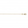 Chaîne Forçat diamantée - Plaqué Or - Homme Femme - Largeur 1,15mm