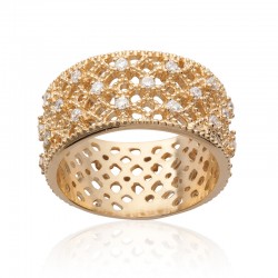 Bague Bandeau dentelle -...