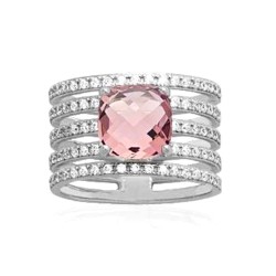 Bague tube ajourée Oxydes...