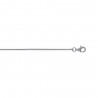Chaîne Serpent ronde - Argent Rhodié - Femme - Largeur 1mm