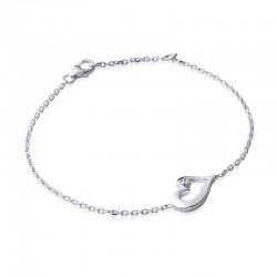 Bracelet Coeur 10x16mm -...