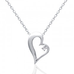 Collier Coeur 20mm - Argent...