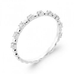 Demi-Alliance Argent rhodié...