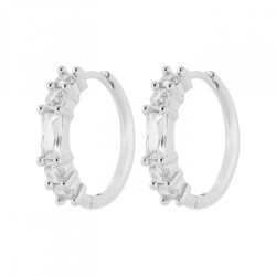 Créoles Argent rhodié Oxyde...