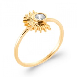 Bague Eventail Plaqué or...