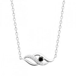 Collier Argent rhodié Oxyde...