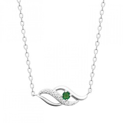 Collier Argent rhodié Oxyde...