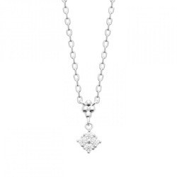 Collier Argent rhodié Oxyde...