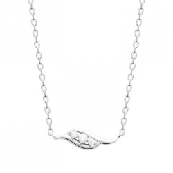 Collier Argent rhodié Oxyde...
