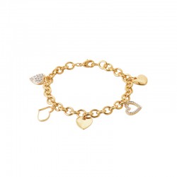 Bracelet breloques coeurs...
