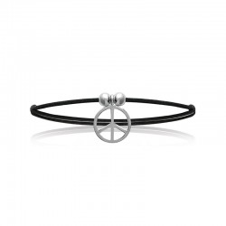 Bracelet Cordon Noir peace...