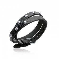 Bracelet 7mm Gothique Cuir...