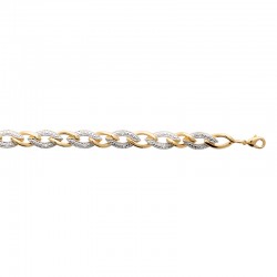 Bracelet bicolore 14mm Luxe...