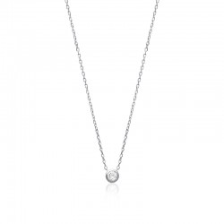 Collier Solitaire 5mm...
