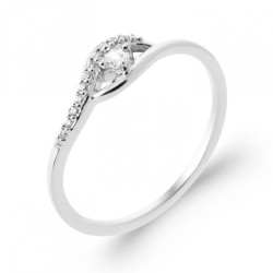 Bague Argent rhodié Oxyde...