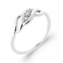 Bague Argent rhodié Oxyde...