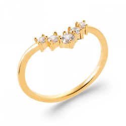 Bague en V Plaqué or...