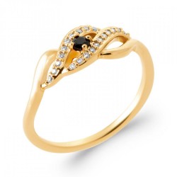 Bague Croisée Plaqué or...