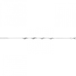 Bracelet Feuilles Argent...