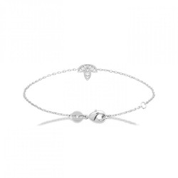 Bracelet Feuille Argent...