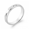 Alliance Argent rhodié Homme