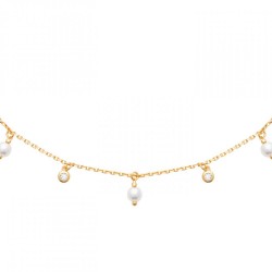 Collier Breloques Perles...