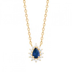 Collier Goutte Pierre Bleue...