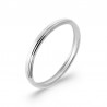 Alliance Fine Argent rhodié Homme Femme