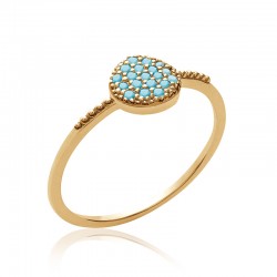 Bague Rond D.7mm pierre...