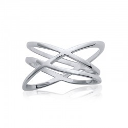 Bague multi anneaux croisés...