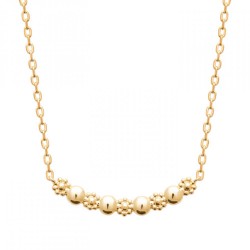 Collier Perlé Fleur Plaqué...