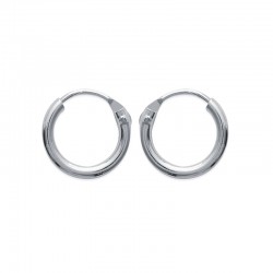 Créoles argent 10mm - Homme...