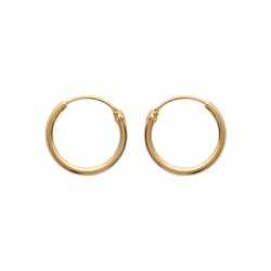 Créoles Plaqué Or 14mm -...