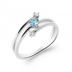 Bague Pierre bleue de...