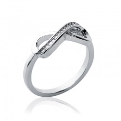 Bague infini Argent Rhodié...