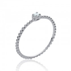 Bague fine Perlée,...