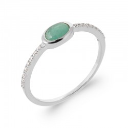 Bague Amazonite épaulée...