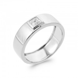 Bague Bandeau Solitaire...