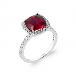 Bague Pierre Rouge de...