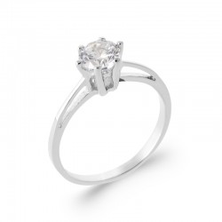 Bague Solitaire 6mm Oxyde...
